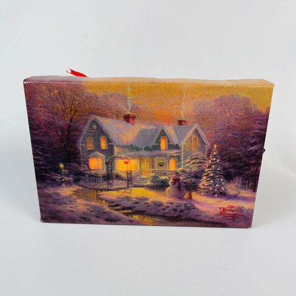 Thomas Kinkade Illuminart Ornament Blessing of Christmas 2002 - Picture 8 of 8